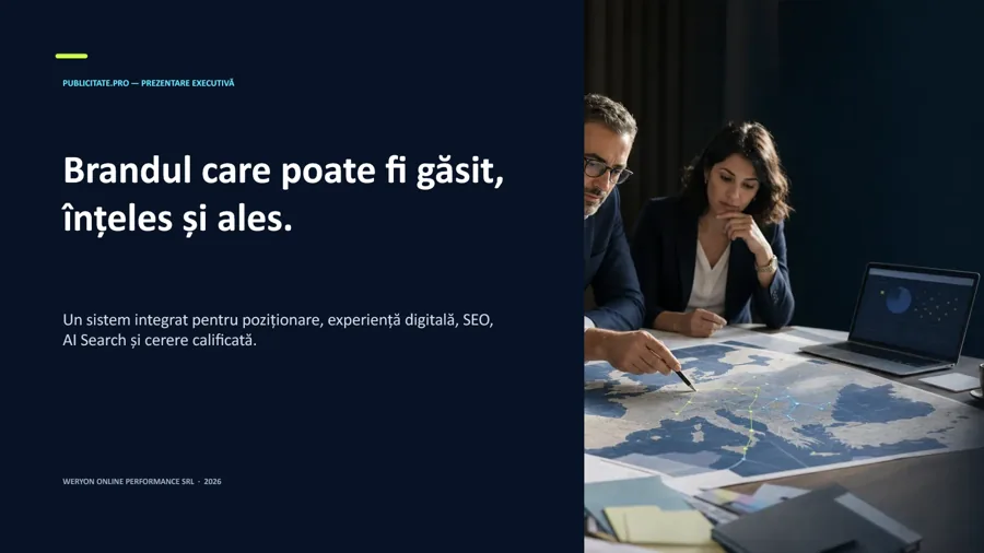 Coperta prezentării Publicitate Pro Brand Growth System