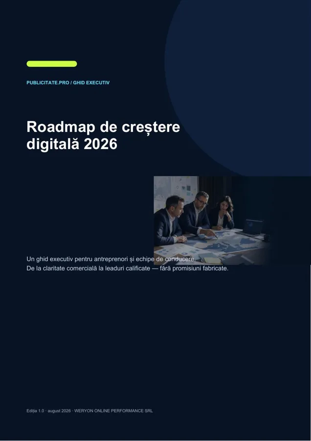 Coperta ghidului Roadmap de creștere digitală 2026