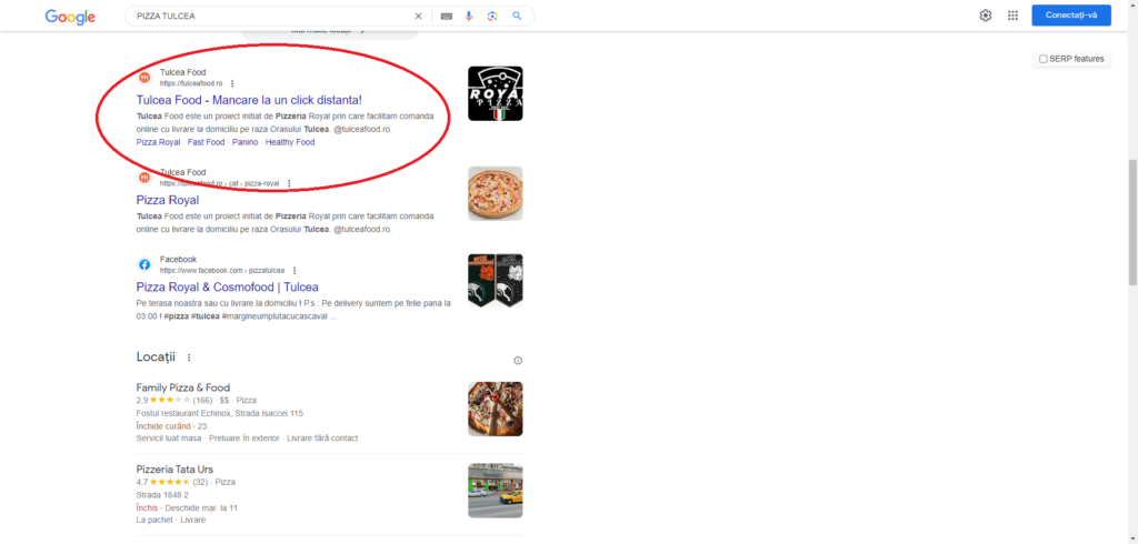 SEO PIZZERIA ROYAL TULCEA
