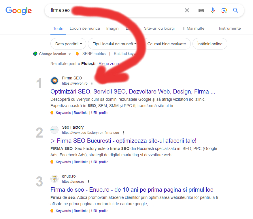 firma SEO de succes in România 