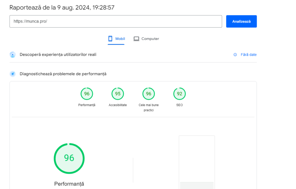 audit page speed