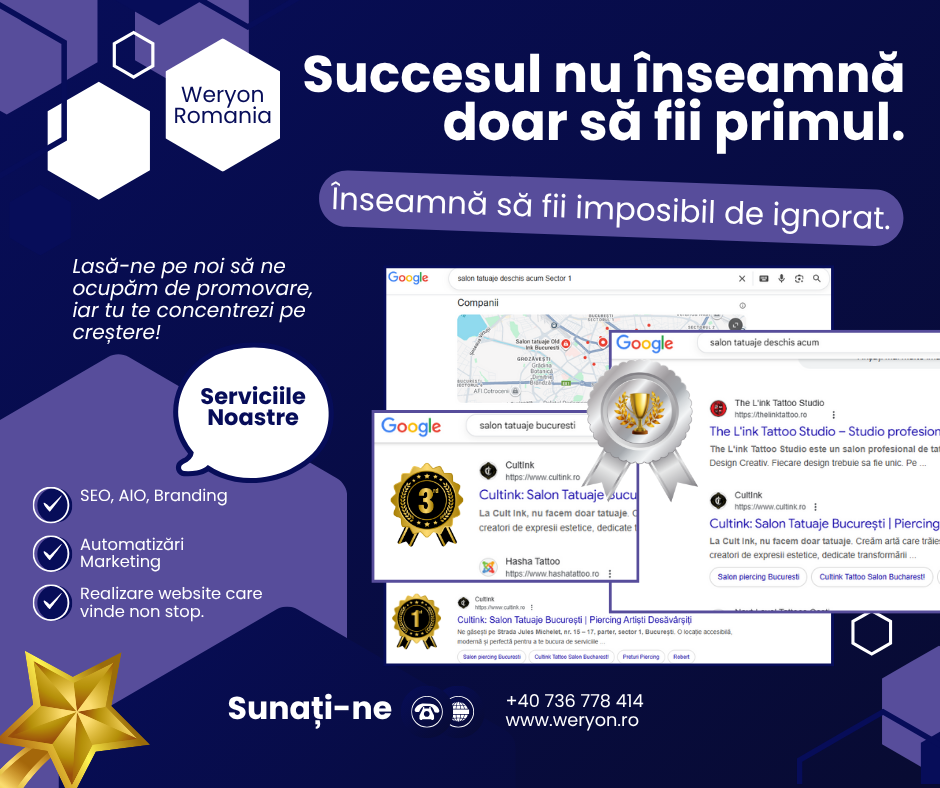 Succesul nu înseamnă doar să fii primul.