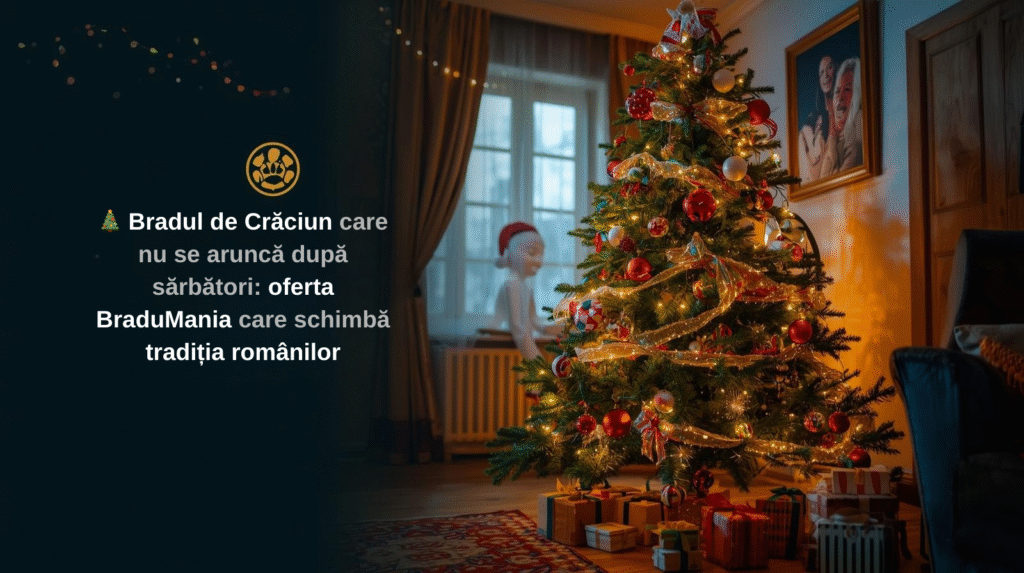 Bradul de Crăciun care nu se aruncă după sărbători
