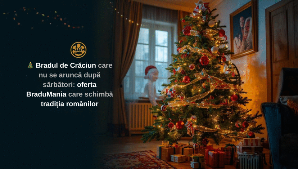 Bradul de Crăciun care nu se aruncă după sărbători