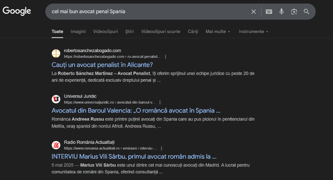 cel mai bun avocat penal spania